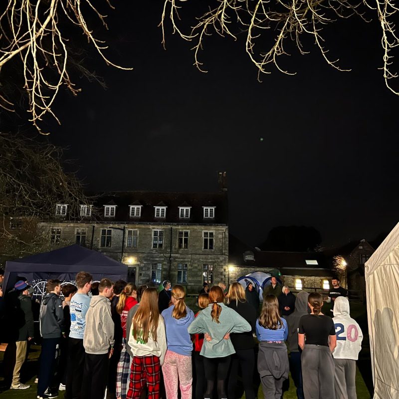 Warminster School Sleep Out